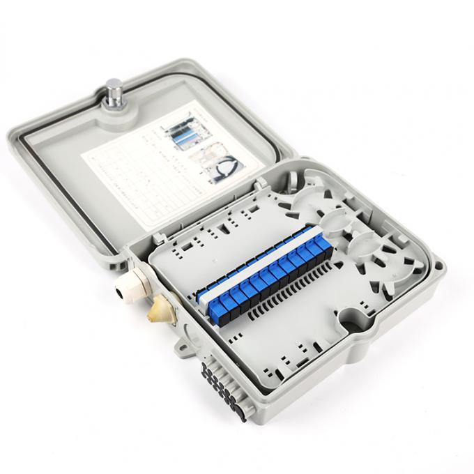 18 Ports Outdoor Fiber Distribution Box Customized Splicing IP65 Ftth ...