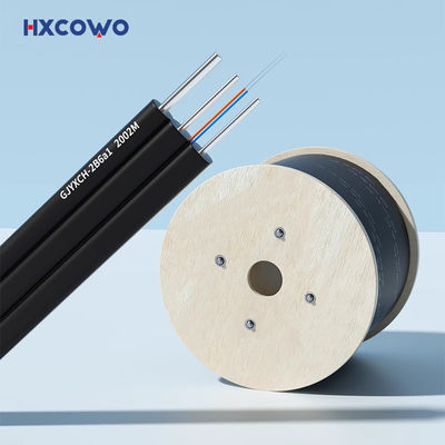 Buy LSZH GJYXCH Self-Supporting Fiber Drop Cable for FTTH Outdoor 1 Core 1KM 9/125 G657A online manufacture