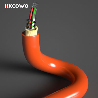 Buy Custom Length Multimode 6 Core 12 Core Flexible Spiral Steel Armoured Fiber Optical Cable online manufacture