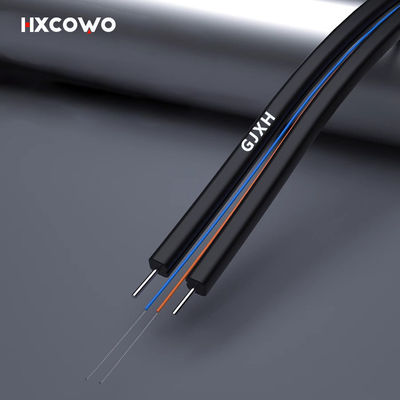 Buy Telecom Communication Indoor Fiber Cable 1 2 4 Core GJXH G657A2 6 Core Wire Cable online manufacture