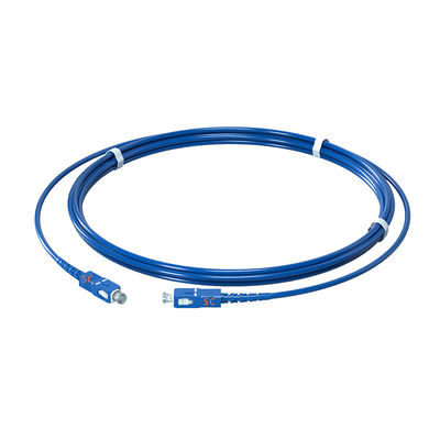 Buy Fiber Type Single Fiber Single Mode Armored Patch Cord SC-UPC/SC-UPC Blue 9/125um online manufacture