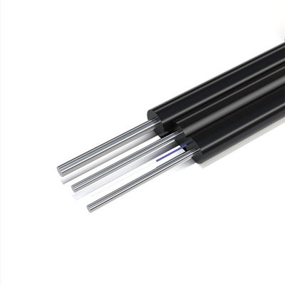 Buy HXCOWO FTTH Outdoor GJYXCH 1 2 4 Core G657A1 Steel Wire Or FRP Black Fiber Optic Drop Cable online manufacture