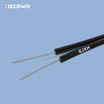 Buy Speed Internet Indoor Fiber Optic Cable GJXH Metallic Strength Member G657A1 2Core online manufacture
