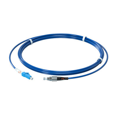 Buy PVC Armored Fiber Optic Patch Cord LC/UPC-FC/UPC Connector Single Mode Simplex 3.0 1M-10M online manufacture