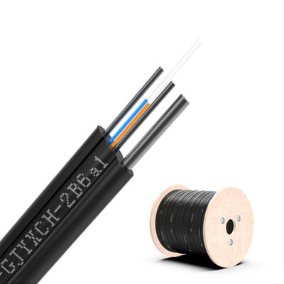 Buy Number of Conductors ≥ 10 FTTH 2 Core Fiber Optic Drop Cable 1km GJYXCH with Custom Length online manufacture