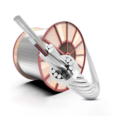 Buy Self Supporting Aerial OPGW Fiber Optic Cable Overhead Optical Ground Wire 48 Core online manufacture