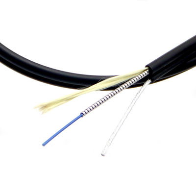 Buy G657A LSZH Aerial Figure 8 Drop Indoor Outdoor Armored Fiber 2-4 Core online manufacture