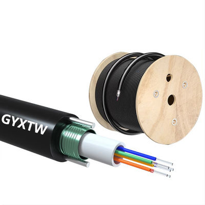 Buy G652D/G657A1/G657A2 Fiber Type Outdoor Fiber Optic Cable for HXCOWO SM 2/4/6/ Core GYXTW online manufacture