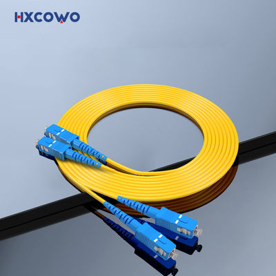 Buy 2 Core SC/UPC-SC/UPC Duplex Multi-Mode Single Mode 9/125 2.0mm 0.5M Fiber Optic Cable Patch online manufacture