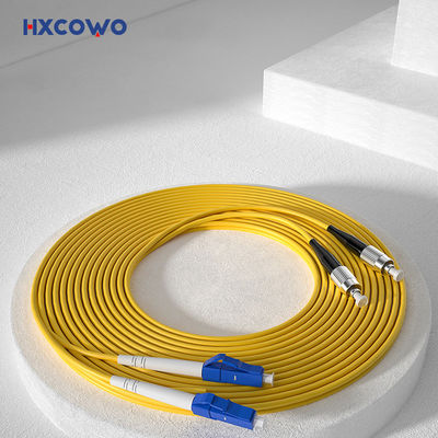 Buy Armored Fiber Cable Patch HXCOWO OM4 LC UPC to FC Duplex Multimode Fiber Optic Cable online manufacture