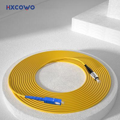 Buy Customized Colors HXCOWO FTTH SC/FC UPC APC Armored SM MM SX DX Fiber Optic Cable Patch online manufacture