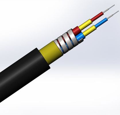 Buy SM LC SC FC CPRI Waterproof FTTA Jumper Armored Fiber Optic Cable 7.0mm 2C 4C online manufacture