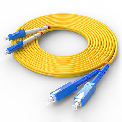 Buy FTTH FTTxFTTB Network LC-SC Multimode Duplex Fiber Optic Cable with Customized Colors online manufacture