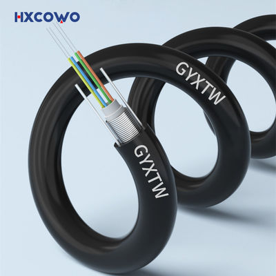 Buy Fiber Optic Cable GYXTW G657A G652D Armoured Outdoor Single Mode OS2 4 6 12 24 Core online manufacture