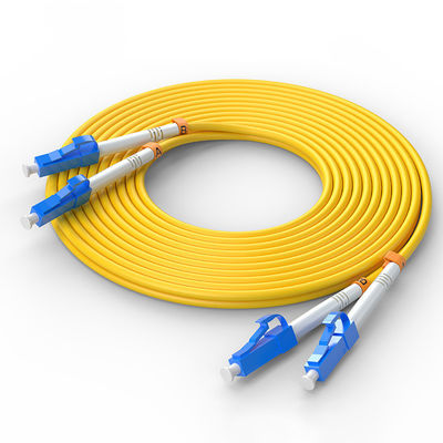 Buy Single Mode LC/UPC-LC/UPC FTTH Duplex Fiber Optic Cable Patch for Customized Colors online manufacture