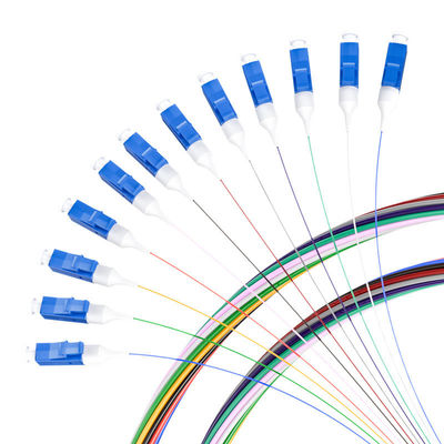 Buy HXCOWO SM G657A 12 Cores Colors LC/APC LC/UPC FTTH Fiber Optic Pigtail for 3G Network online manufacture