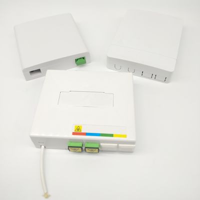 Buy 2 Port Ftth Fiber Optic Termination Box SC/APC Adapter Fiber Termination Boxes online manufacture