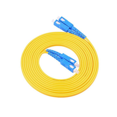 Buy PVC LSZH HXCOWO FTTH 1.6mm 2mm 3mm Duplex SC UPC Jumper 1.5m 3.5m Armored Fiber Optic Cable Patch online manufacture