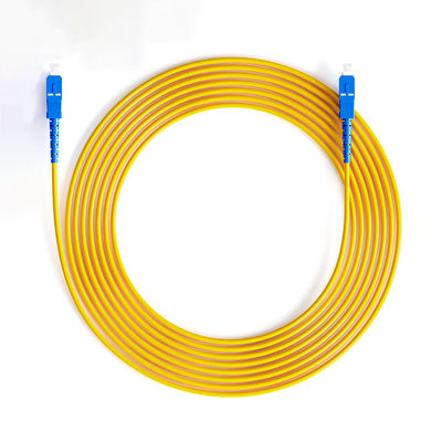 Buy Wiegand Network PVC Jacket SC/UPC Single Mode Simplex Armored Fiber Optic Cable Patch online manufacture