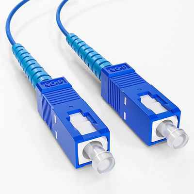 Buy Blue SC SM 2.0 MM 3.0 MM 1M 2M 5M 10M Armored Fiber Patch Cord For FTTN Network online manufacture