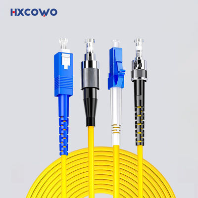 Buy HXCOWO SC LC FC ST MTRJ APC/UPC Connectors Indoor Armored Fiber Optical Patch Cord 1 online manufacture