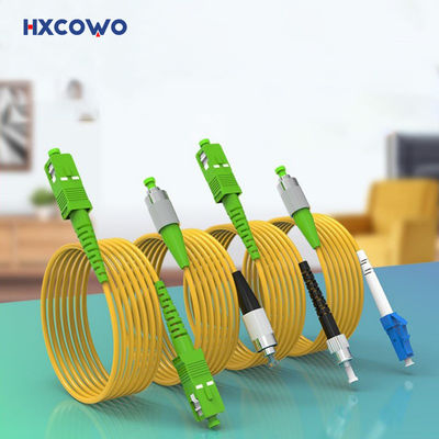 Buy 1core Fiber Optic Patch Cord HXCOWO SC/FC/LC/ST Low Loss APC/UPC 9/125 SM SX 3M G657A online manufacture
