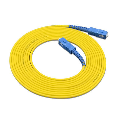 Buy Custom Length Fiber optic patch cord Simplex SC SC UPC/APC G652D 9/125 SM Optical Fiber online manufacture