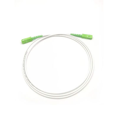 Buy G657A 3.0mm LSZH White Armored Fiber Optic Patch Cord SC/APC To SC/APC SM 9 1F online manufacture