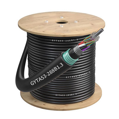 Buy Outdoor Armored Fiber Optic Cable GYTA53 2~216core 1km Unarmed for Telecom Communication online manufacture