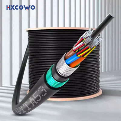 Buy GYTA53 Outdoor Armored Fiber Optic Cable with 48/72/96/144 Core G652D/G657A1/G657A2 Fiber Type and Custom Length online manufacture