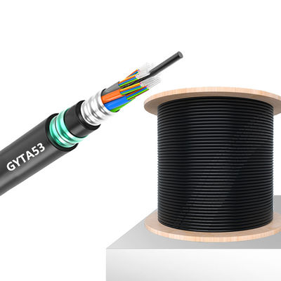 Buy GYTA53 Outdoor Armored Fiber Optic Cable with 2-288 Cores G652D/G657A1/G657A2 Fiber Type and Moisture-Proof Protection online manufacture