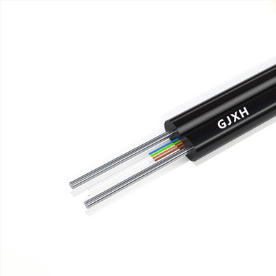 G657A1 G657A2 Indoor Fiber Optic Cable With Steel Messenger 1/2/4/6/8/12Cores