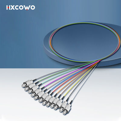 Network 4g Single Mode Pigtail 1.5M Telecom Grade 0.9mm FC 12 Core Round Head