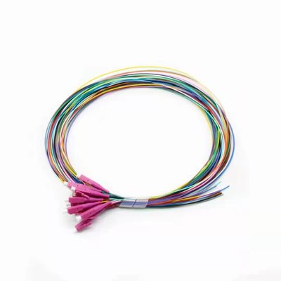 12 Cores LC UPC Fiber Optic Pigtail Multimode G657A1 FTTH Pigtail For Network Connections