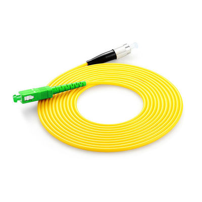 PVC LSZH Fiber Optic Cable SC FC LC ST Connector Type HXCOWO G652D G657A APC UPC