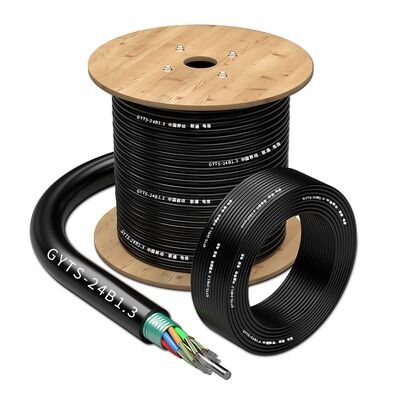 GYTS Outdoor Armored Fiber Optic Cable with G652D Fiber and Multi-Loose Tube Structure in Custom Length